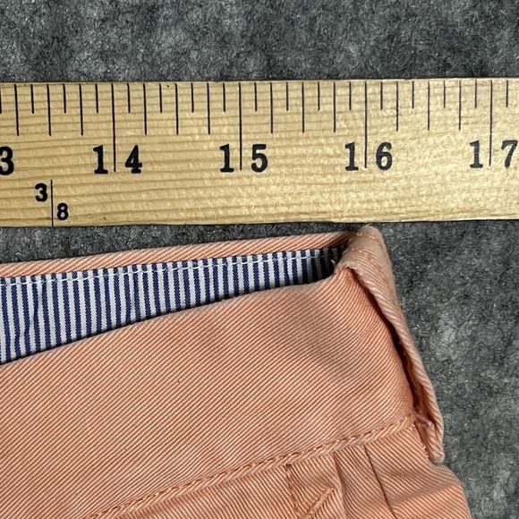 J. Crew Shorts Mens 32 Chino Pink Flat Front Cotton Casual Preppy Classiccore - Picture 6 of 14